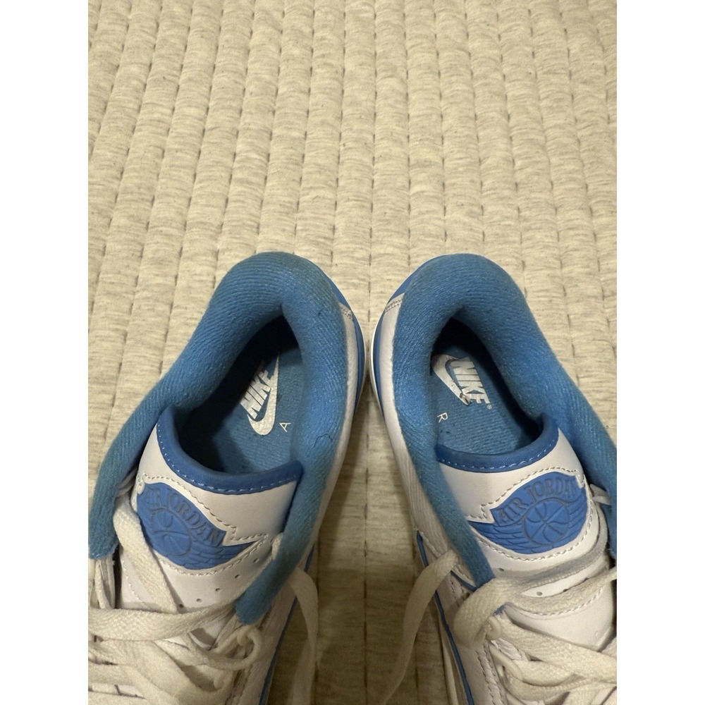 Nike Air Jordan 2 Retro Low Shoes Boys 5.5Y UNC White Lifestyle Sneakers - Picture 4 of 7